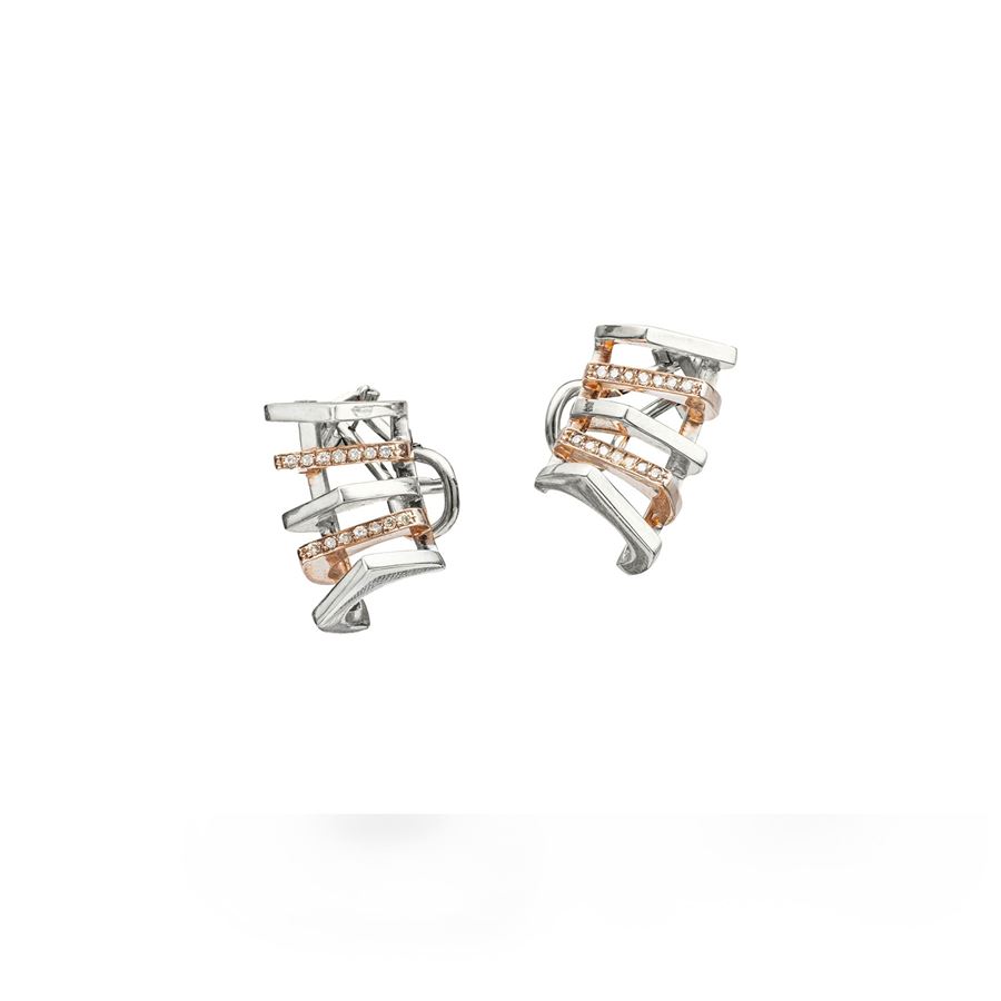 5 elements 'Congiunzioni' earrings CONGIUNZIONI | OR5 CONPARG AU9R CT 0,24